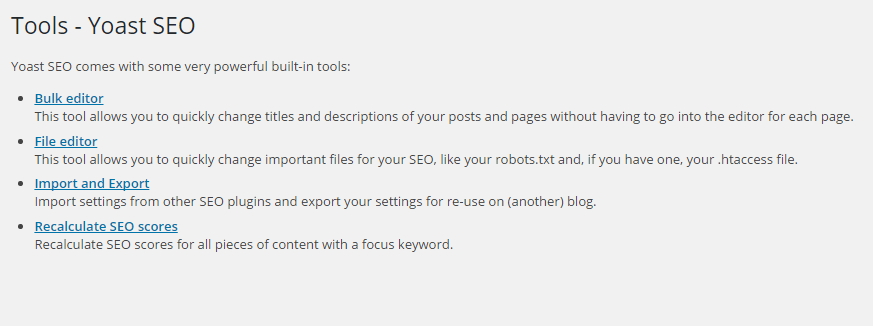 Yoast-seo-tools