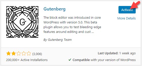Activate Plugin in WordPress