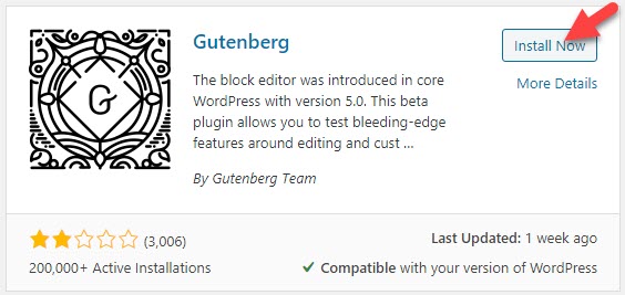 Plugin Install Now