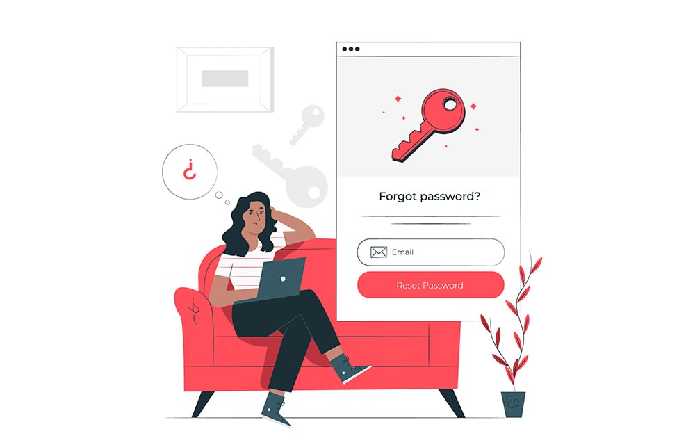 reset email password without phone number