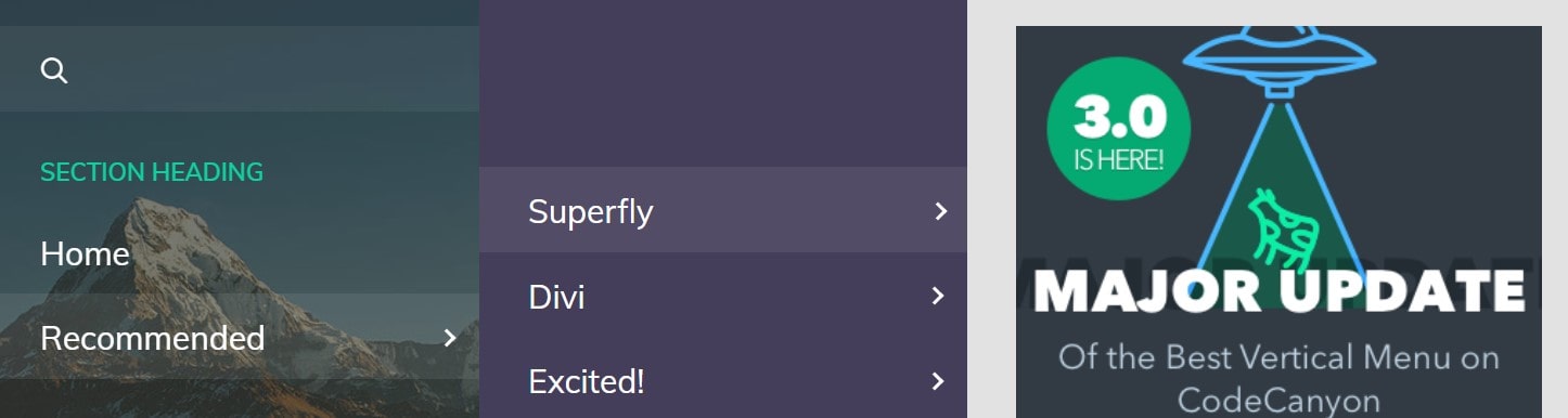 SuperFly Menu Plugin