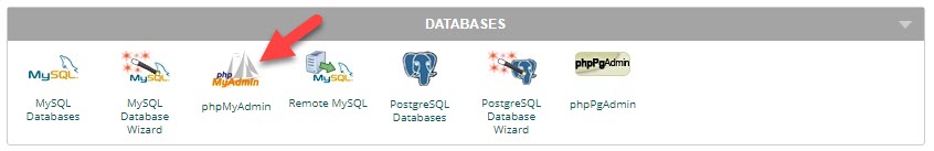 phpMyAdmin in cPanel
