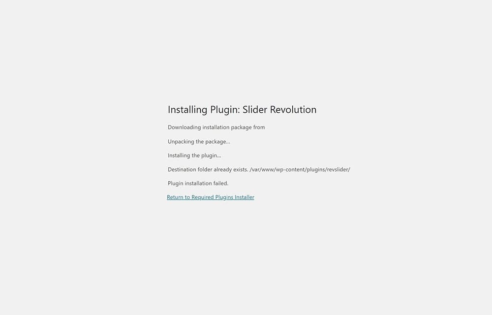 Guide to Fix Destination Folder Already Exists WordPress Error