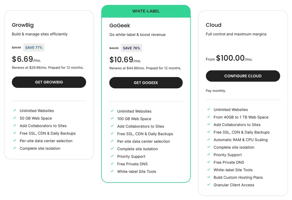 siteground reseller hosting plans